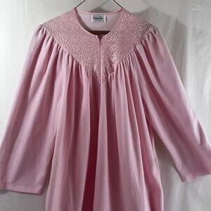 Vintage vanity fair night gown pijamas‎ warm pockets pink women medium